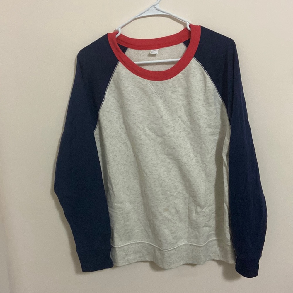 multi colored long sleeve sweater.